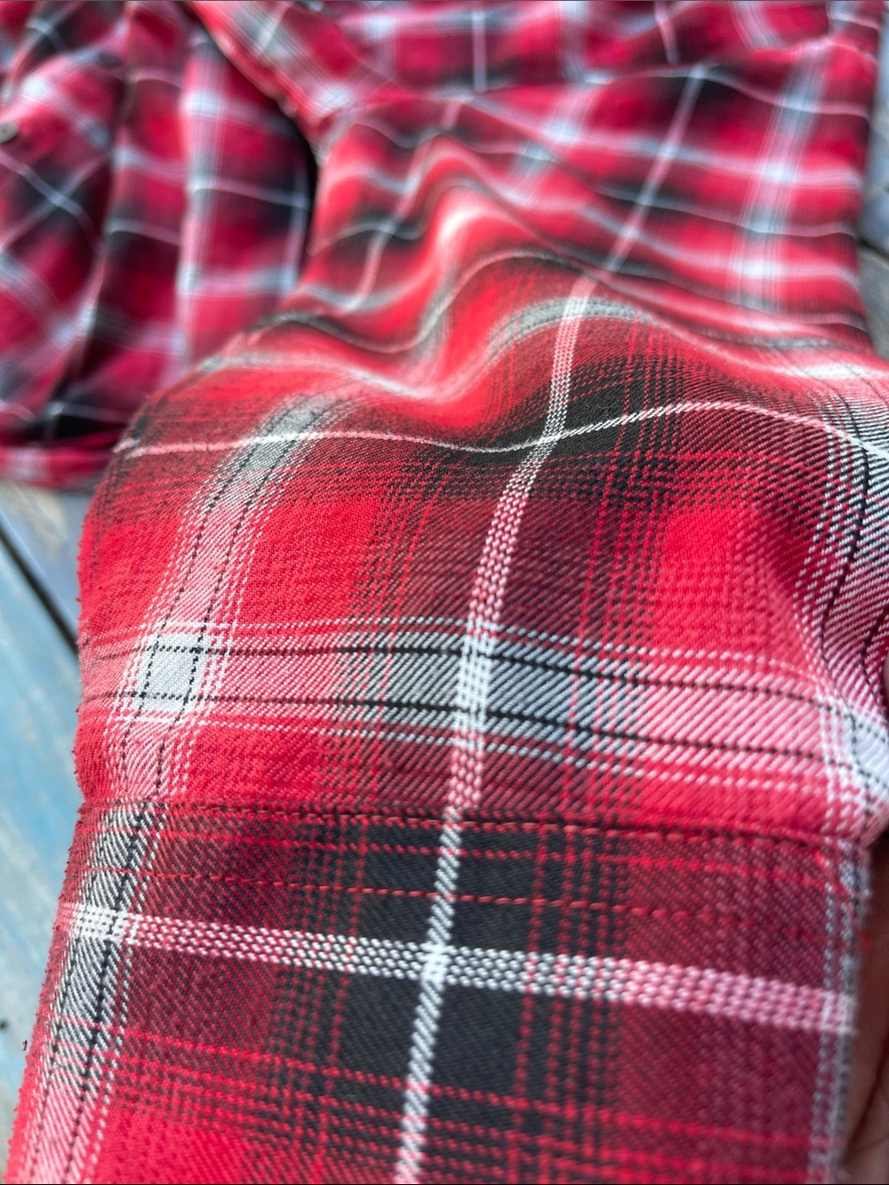 Dixxon Flannel Klock Werks Tribute Plaid Shirt Mens XL Red Black D-Tech Moto - Picture 13 of 15